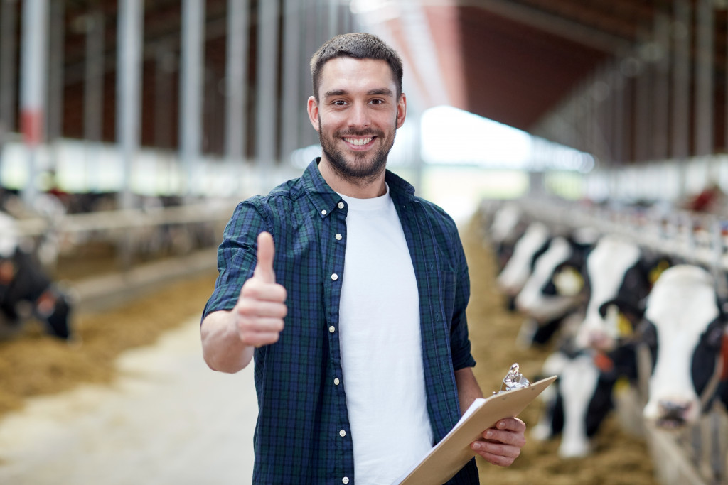 man in a farm