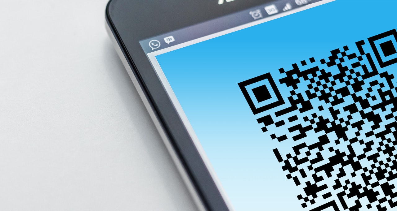 QR Code on smart phone